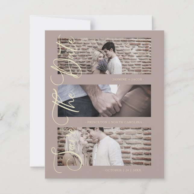 Brown pas cher tendance moderne 3 photos Mariages  (Devant)