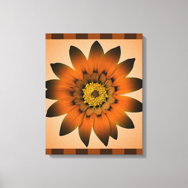 Brown Pérou OEuvre à fleurs - Toile enveloppée (Recto)