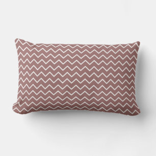 Brown rouille ZigZag/ Coussin décoratif Pointe Pol