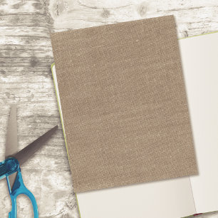 Brown Rustique Burlap Scrapbooking Cardstock