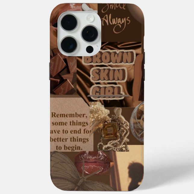 Brown Skin Girl iPhone 15 Pro Max Coque - Inspirat (Verso)