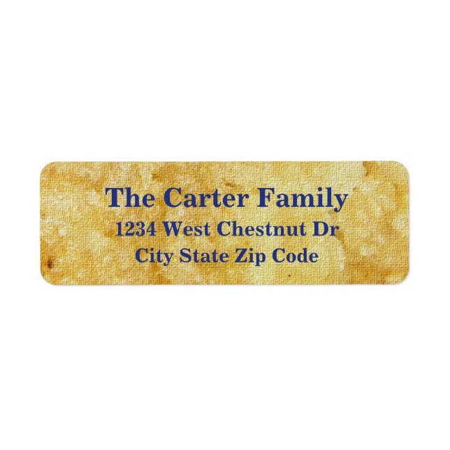 Brown soleil adresse de danse retour étiquette (Devant)