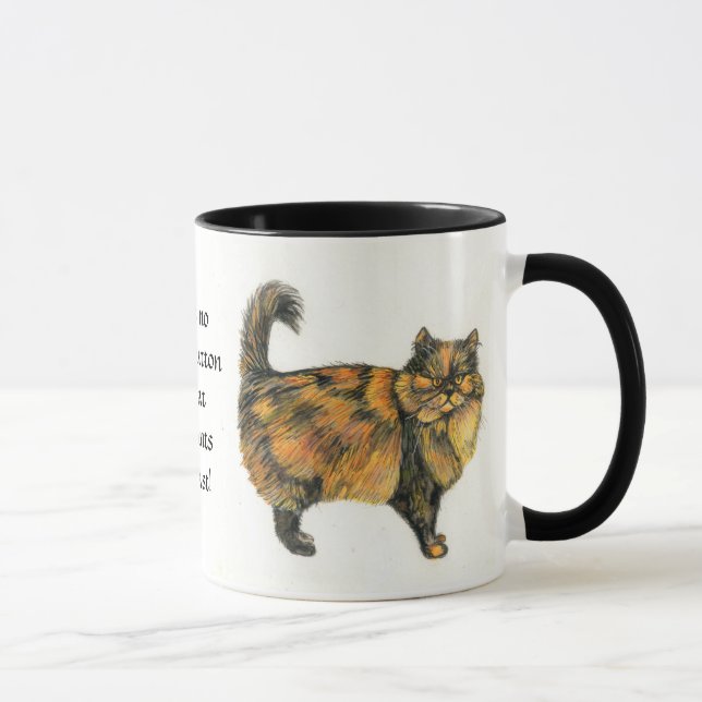 Brown Tabby Cat Ringer Mug (Droite)