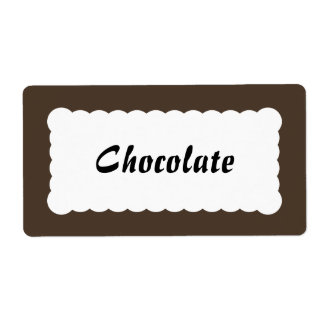 Brown universel de chocolat Étiquette