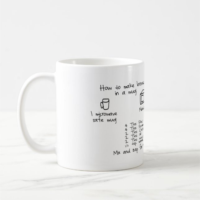 "brownie" dans une tasse (Gauche)