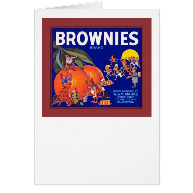 Brownies Marque California Oranges (Devant)