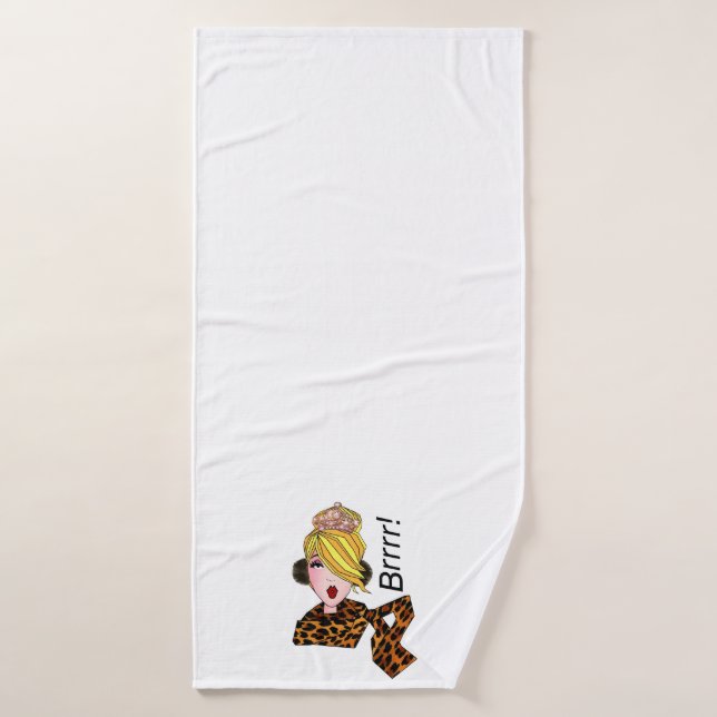 Brrrr "Winter DIVA" ! (Serviette de bain)