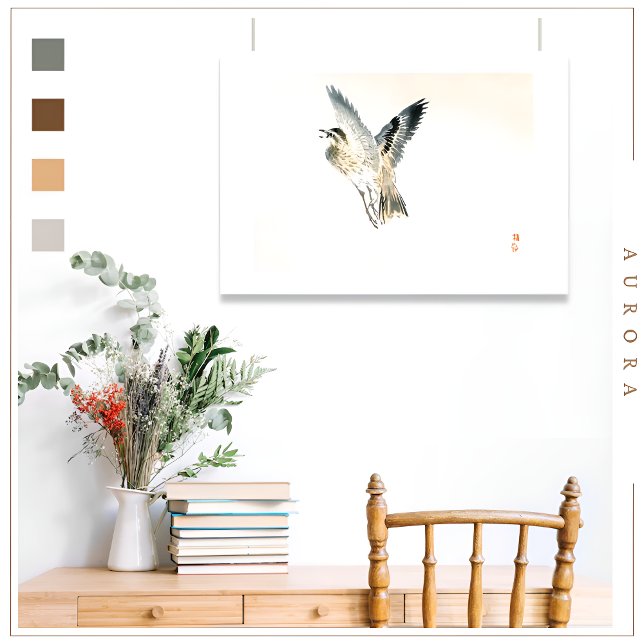 Bruant de Kōno Bairei (1844-1895) Poster (Créateur téléchargé)