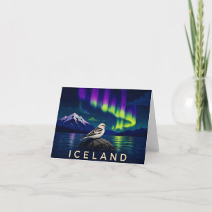 Bruant des neiges Aurores boréales Islande Merci V
