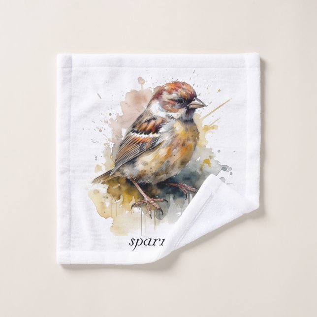 Bruant rustique, personnalisé (Gant de toilette)