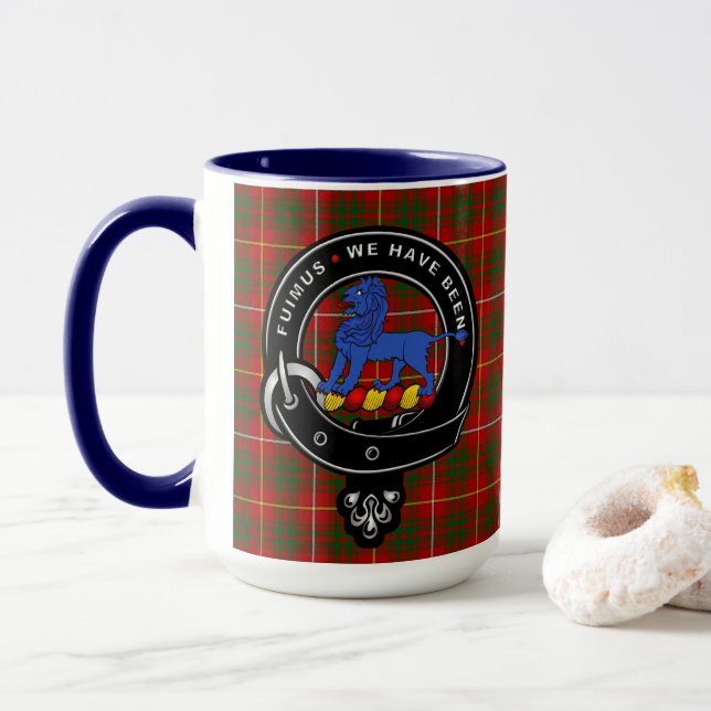 Bruce Clan Badge Combo 15oz Mug (Avec donut)