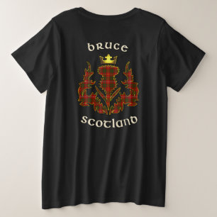 Bruce Clan Badge & Tartan avec T-shirt de la devis