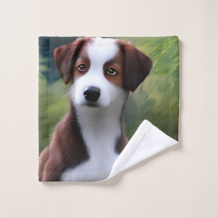 Bruce La Frontière Collie Chiot, Laver Tissu