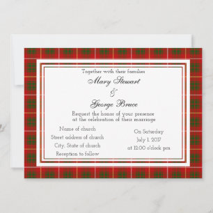 Bruce Scottish Faire-part de mariage