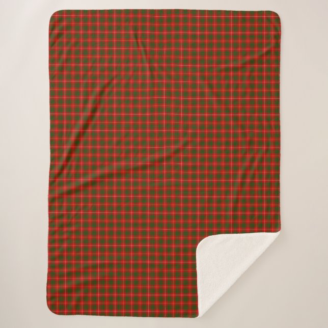 Bruce tartan rouge vert plaid (Devant)