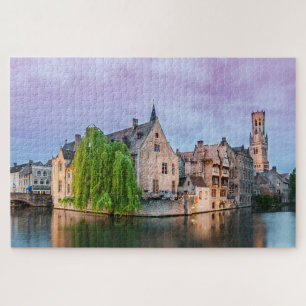 Bruges vieille ville et beffroi tour Jigsaw Puzzle