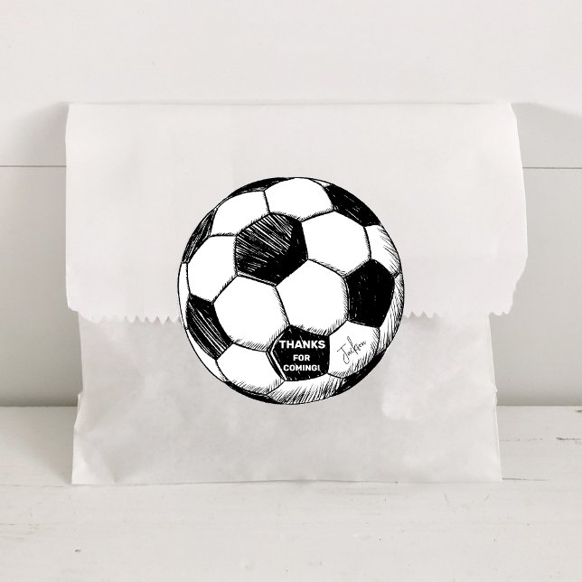 Bruh. Anniversaire Soccer stickers Round (Soccer Ball sticker)