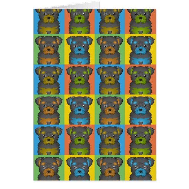 Bruit-Art de bande dessinée de chien de Chorkie (Devant)