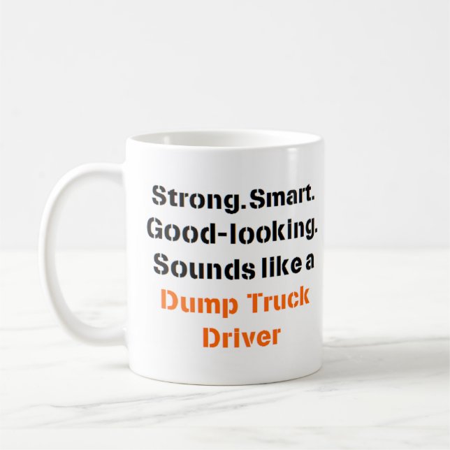 Bruit du conducteur de camion de déchargement Mug (Gauche)