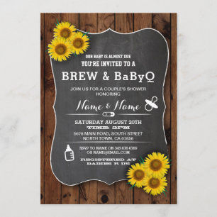 Brûler et Baby shower BABYQ Invitation de tourneso
