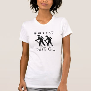 Brûlez le T-shirt d'huile de graisse pas/T-shirt