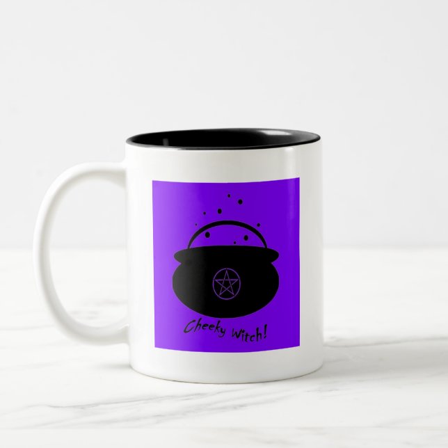 Brûlure de feu et bulle de Cauldron... Mug de sorc (Gauche)