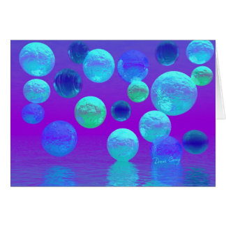 Brume violette - lumière abstraite cyan et de