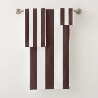 Brun et blanc rayures verticales café