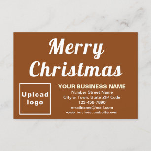 Brun Noël Business Petite carte plate