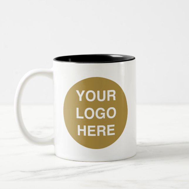 brun votre logo ici mug (Gauche)