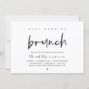 Brunch avec les jeunes mariés, invitation après ma