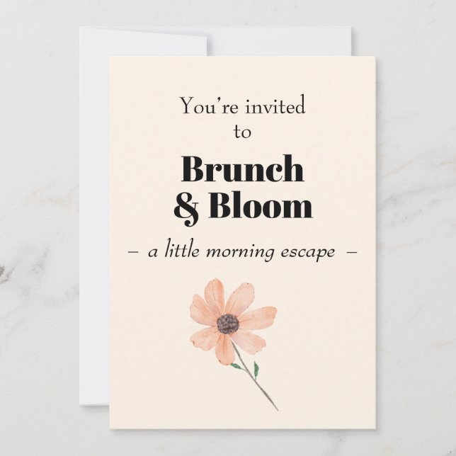 Brunch & Bloom  Invitation (Devant)