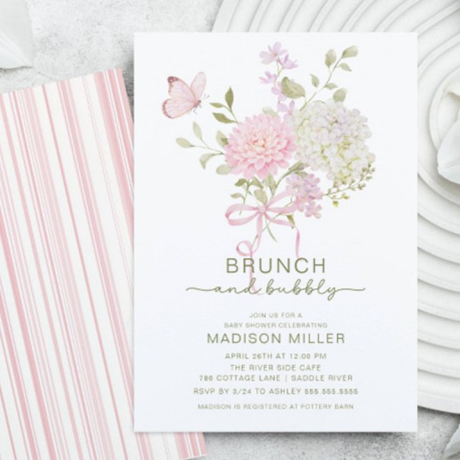 Brunch & Bubbly Baby Shower Invitation (Créateur téléchargé)