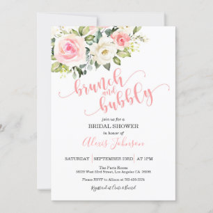 Brunch & Bubbly Invitation de douche nuptiale