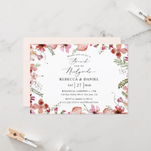 Brunch floral avec Faire-part de mariage aux jeune