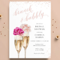 Brunch floral & Invitation à la douche nuptiale Bu