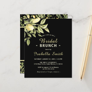 Brunch nuptial Budget Citrons noirs verdure