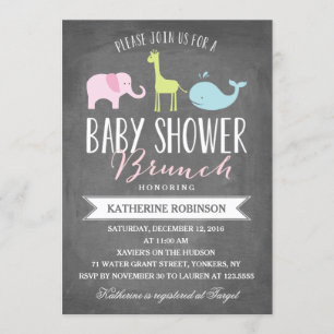 Brunch pour bébé   Invitation baby shower