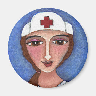 Brunette RN - infirmière d'art populaire / aimant