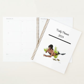 Brunette Sirène Avec Starfish Daily Planner