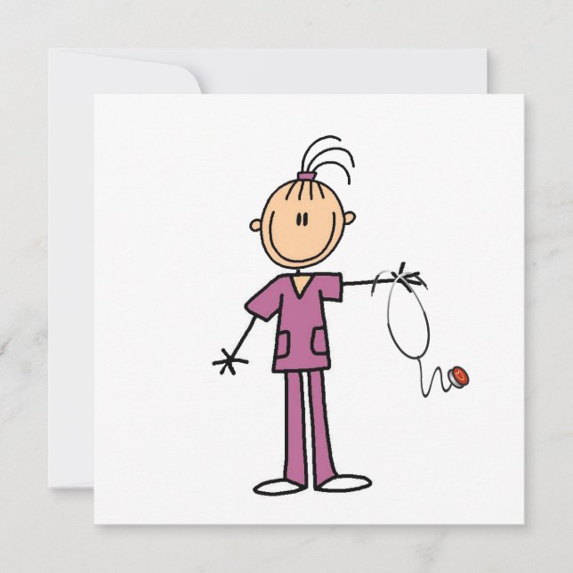 Brunette Stick Figure Nurse (Devant)