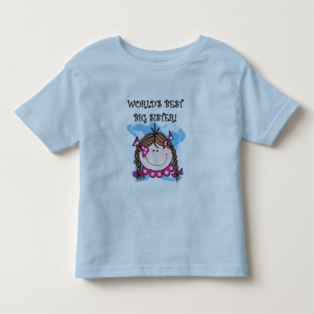 Brunette World's Best Big Sister Tshirts and Gifts (Devant)