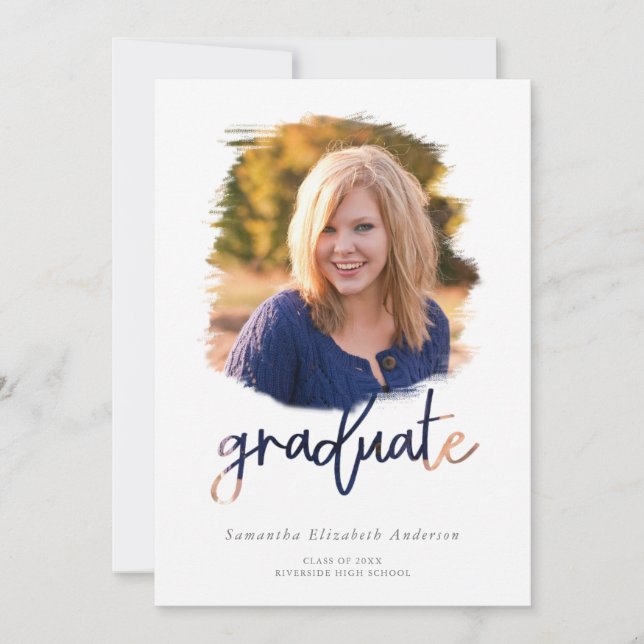 Brush Photo 2025 Graduate Graduate Graduation Part (Devant)