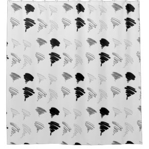 Brush Test Motif Douche rideau
