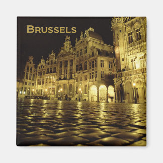 Bruxelles Belgique Souvenir de nuit Aimants frigo