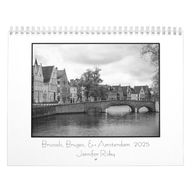 Bruxelles, Bruges, & Amsterdam - Calendrier 2025 (Protection)