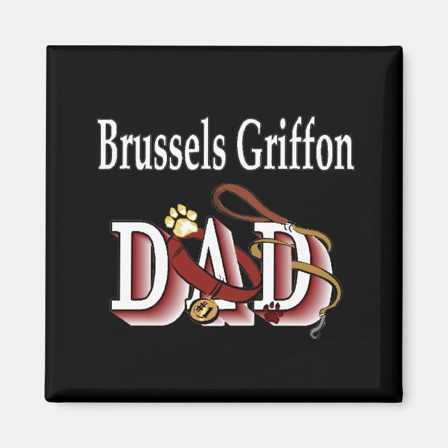 bruxelles griffon papa Magnet (Devant)