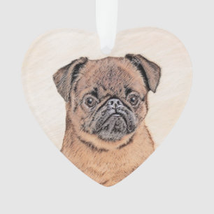 Bruxelles Griffon Smooth Painting Original Chien A