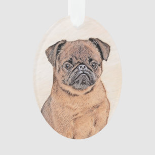 Bruxelles Griffon Smooth Painting Original Chien A