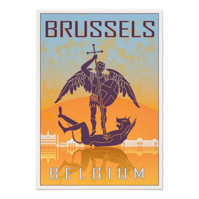Bruxelles vintage poster (Devant)